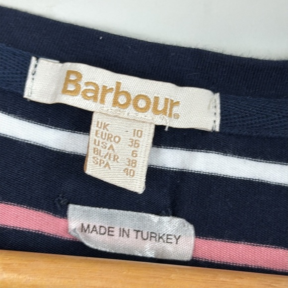 Barbour Striped Sheath Dress Crew Neck - Picture 2 of 7